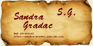 Sandra Gradac vizit kartica
